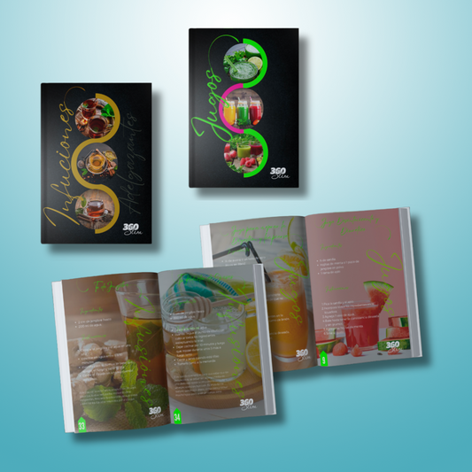 Recetarios Jugos Detox y Tés Adelgazantes 360 Slim